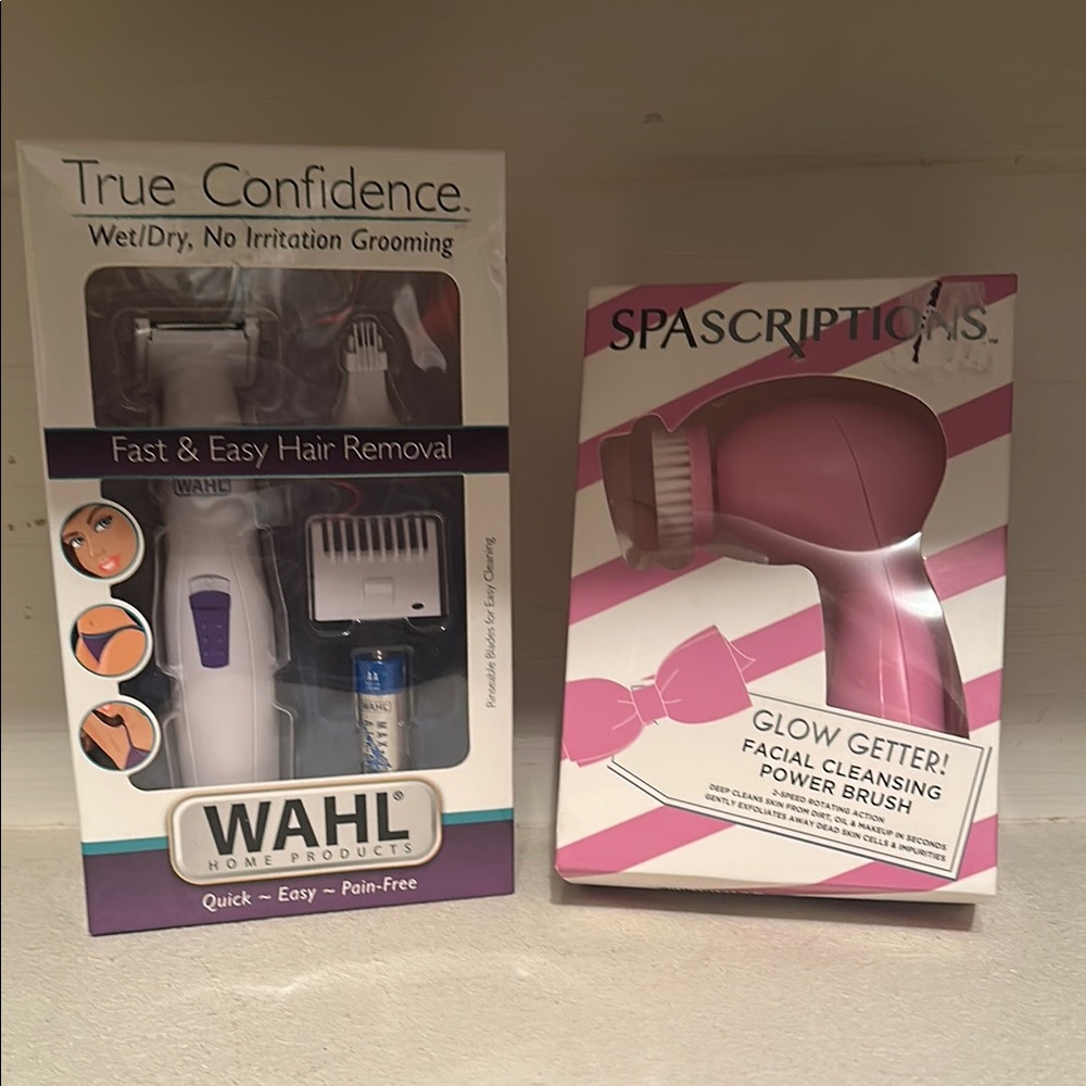 Wahl Hair Removal Kit & Spascriptions Facial Brush